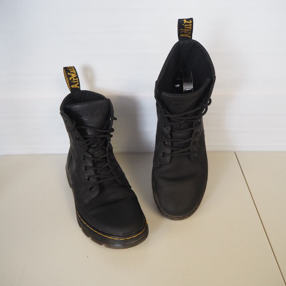 Dr. Martens Black Leather Lace-Up Ankle Boots